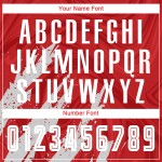 Jersey White Soccer Sublimation Uniform Custom Red