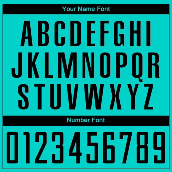 Uniform Custom Aqua Sublimation Soccer Jersey Black