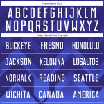 Uniform Jersey Custom Purple Sublimation Soccer White Royal-Navy Dark