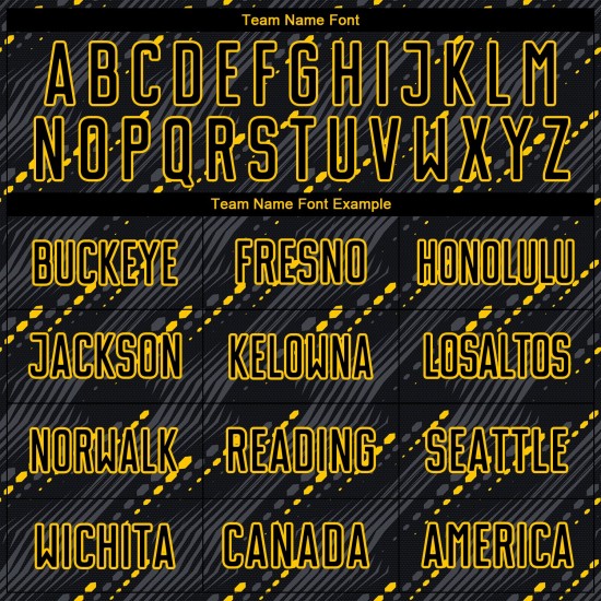 Black-Gold Black Soccer Custom Jersey Sublimation Uniform